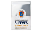 Beckett Shield - Large Size Card Storage Sleeves c/200 (Display c/4 packs de 50 pzas)